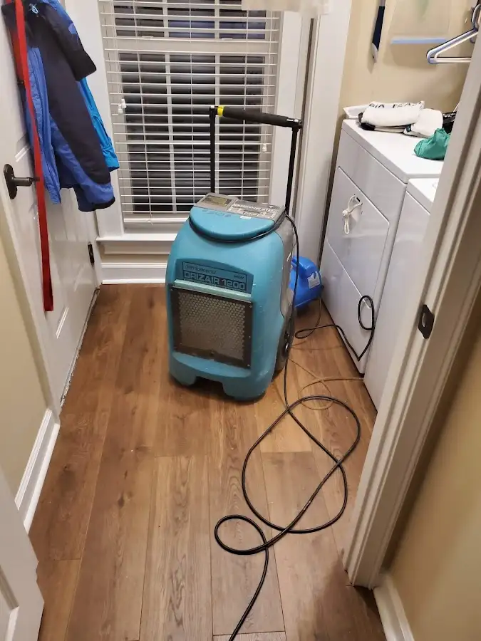 Commercial dehumidifier deployed for Flood Damage Cleanup in Fort Collins